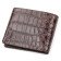 Портмоне CROCODILE LEATHER 18046 из натуральной кожи крокодила Коричневое