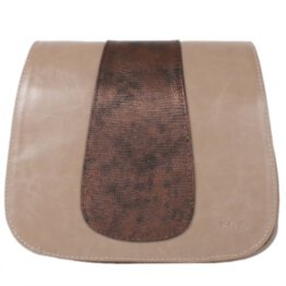 Женская кожаная сумка LASKARA (ЛАСКАРА) LK-DD217-tauhe-bronze